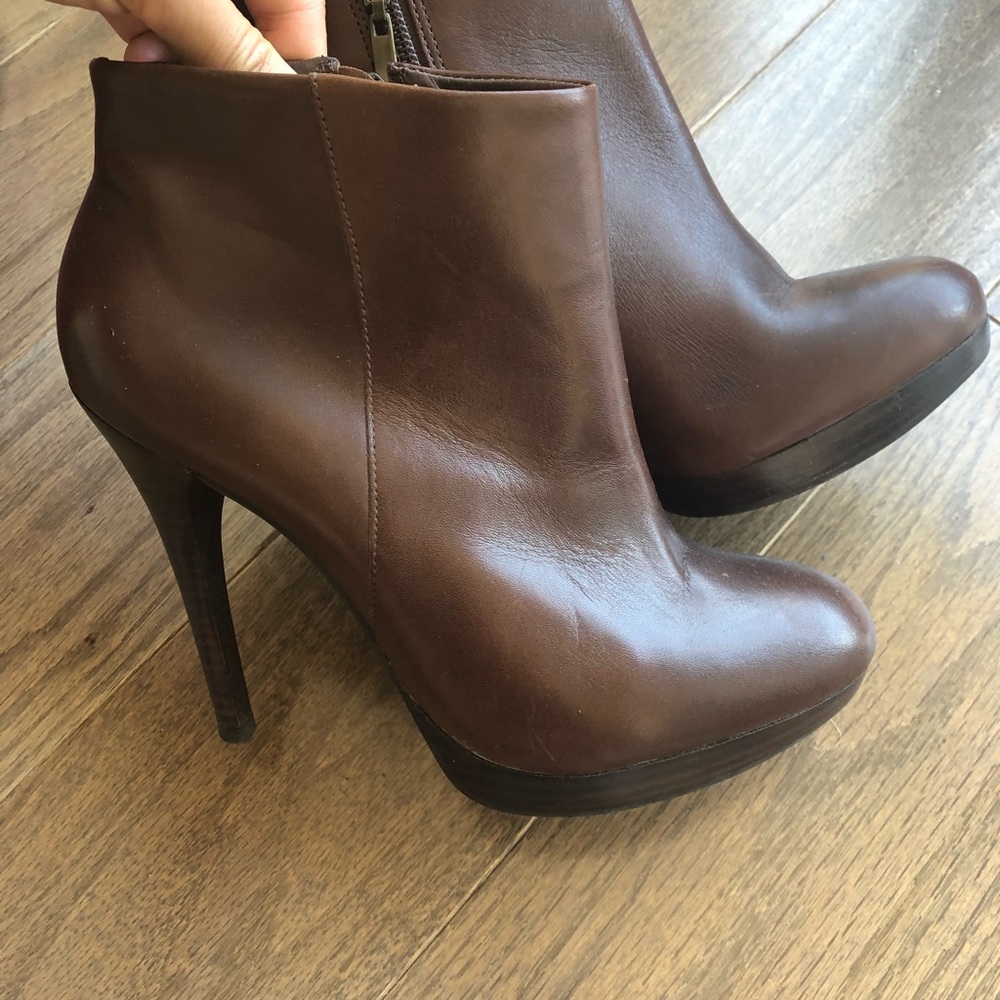 High heel boots André true leather